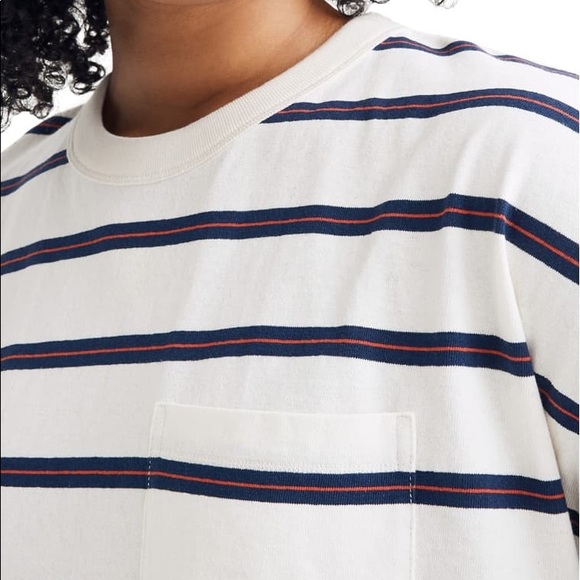 Madewell tomboy stripe pocket t-shirt dress XS - Picture 7 of 8
